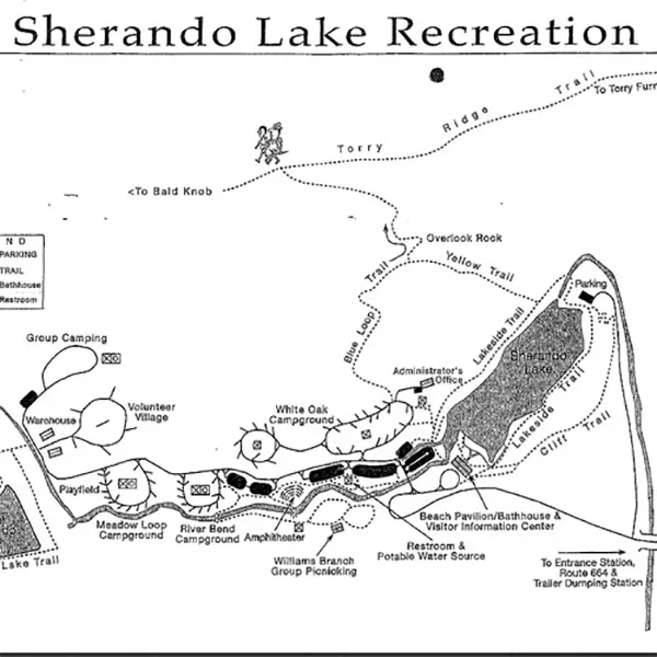Sherando Lake Recreation Area Map